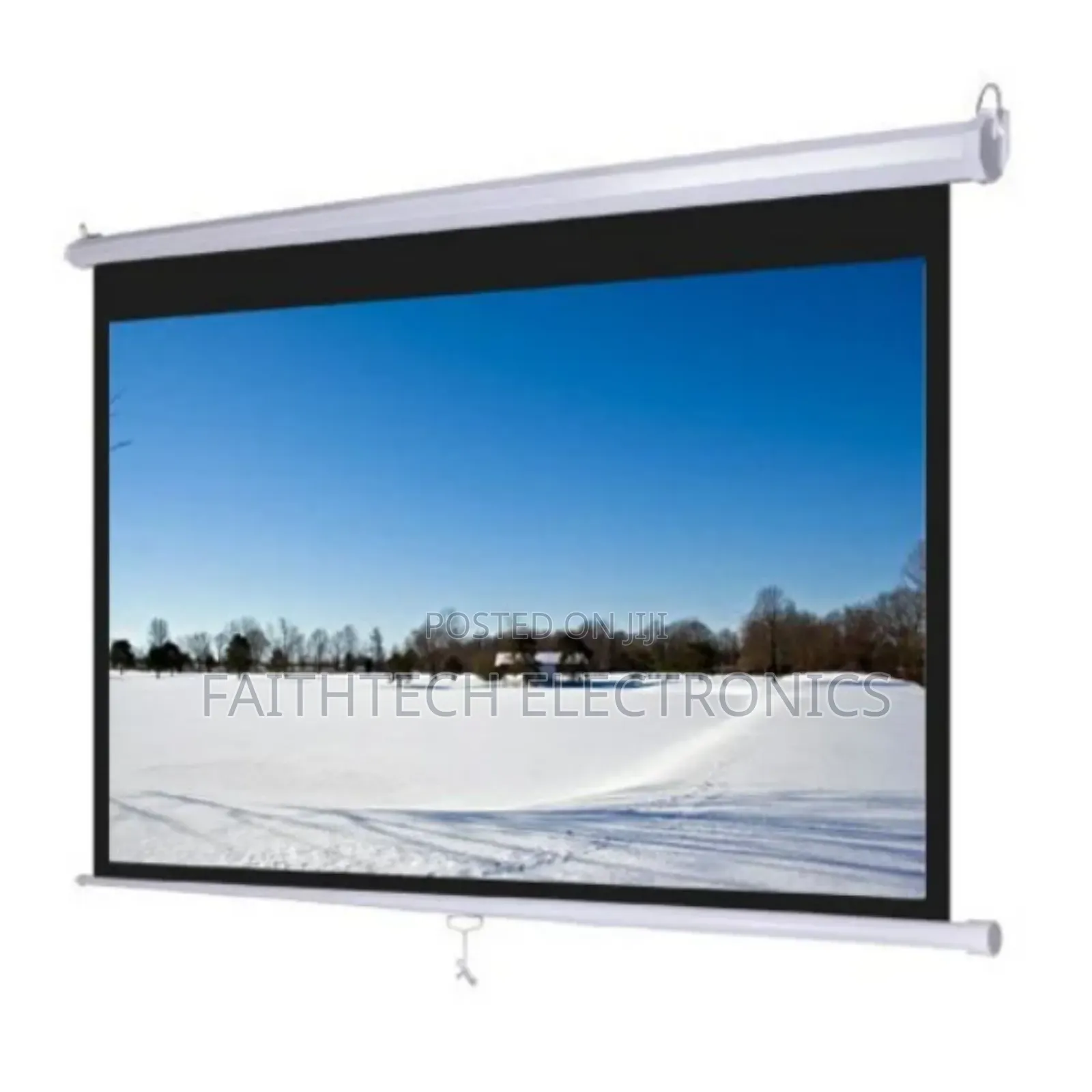 Manual Wall Projector Screen –60" by 60"