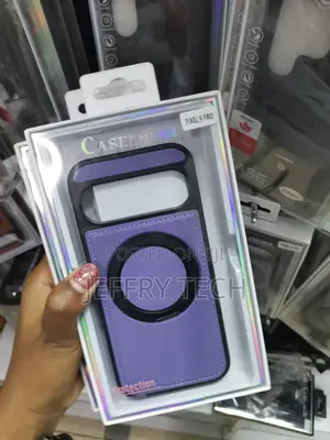 Ueqin Google Pixel 9 Pro Leather Back Case With Mag Invisible Stand