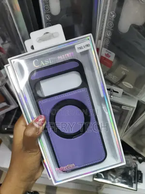 Ueqin Google Pixel 9 Pro Leather Back Case With Mag Invisible Stand
