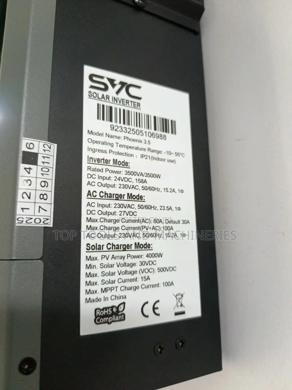 SVC 3500watts/3kva 24v 60 Amps MPPT Hybrid Solar Inverter