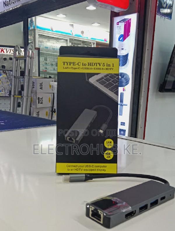 Usb- C Laptop Hub Hdmi Output,Lan Port & Usb Expansion
