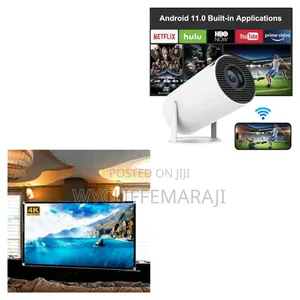 Hy300 Projector Plus Free Fabric Projector Screen 100 Inch