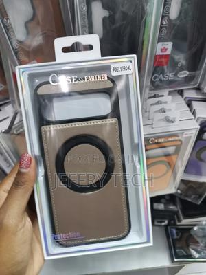 Perwy Google Pixel 9 Pro Xl Leather Back Case With Ring Stand - thumbnail 2