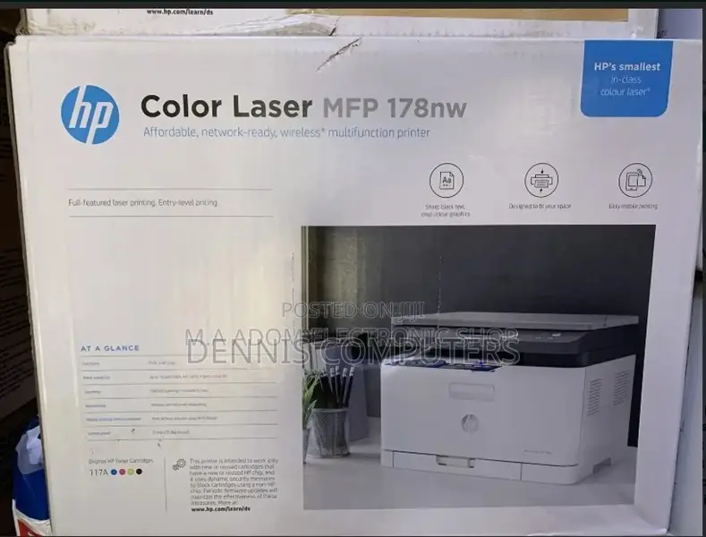 Hp Color Laser MFP 178nw All-in-One Wireless Printer