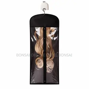 Transparent Wig Storage Bag With Hanger – Hair Extension Dust Cover