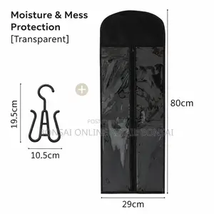 Transparent Wig Storage Bag With Hanger – Hair Extension Dust Cover