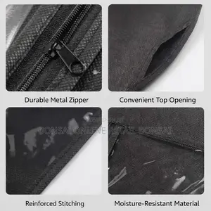 Transparent Wig Storage Bag With Hanger – Hair Extension Dust Cover
