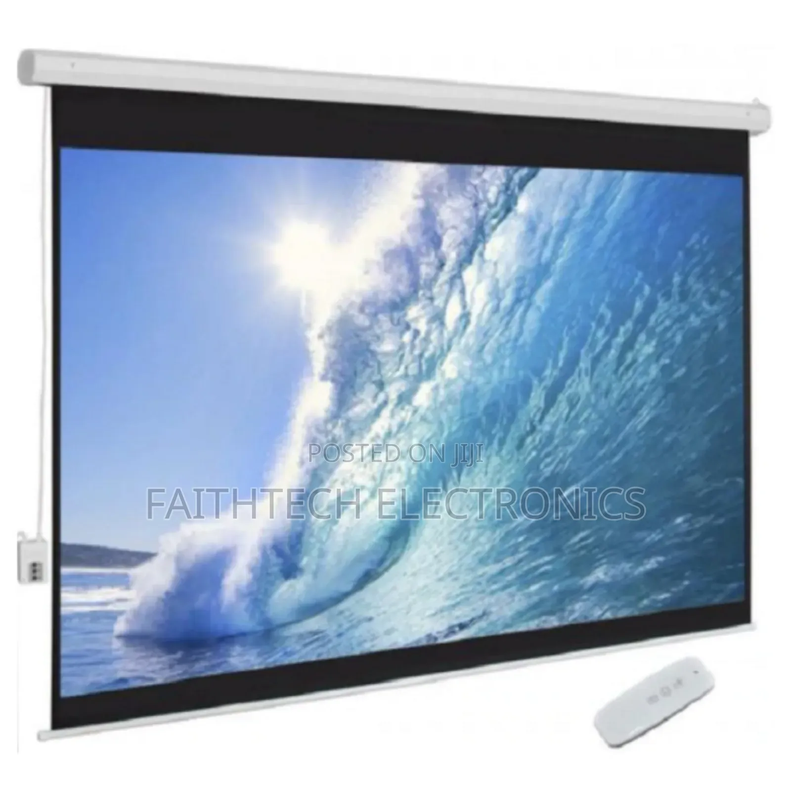 Electric Projector Screen – Remote Controlled 72" by 72"