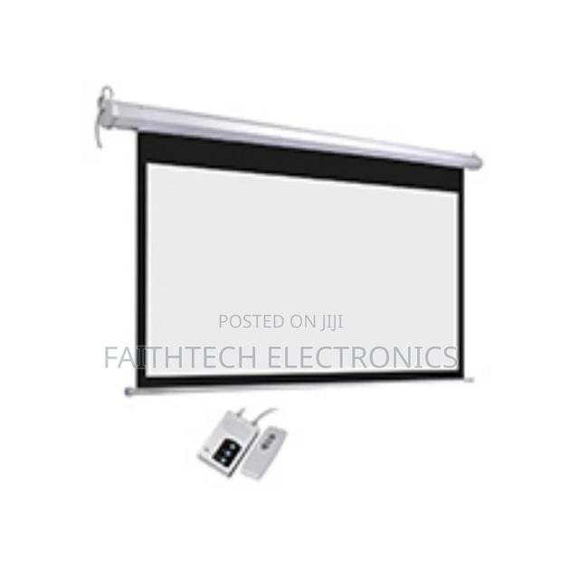 Wall Ceiling Electric Projector Screen 120" by 120" - main view