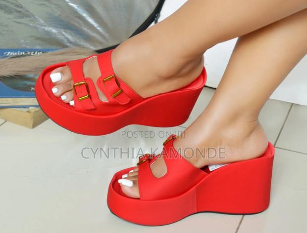 Buckle Wedge Shoes - thumbnail 3