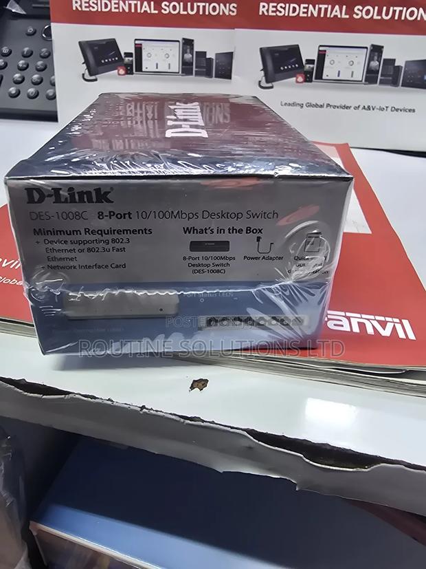 Dlink 8-Port 10/100mbps Desktop Switch Plastic - thumbnail 2