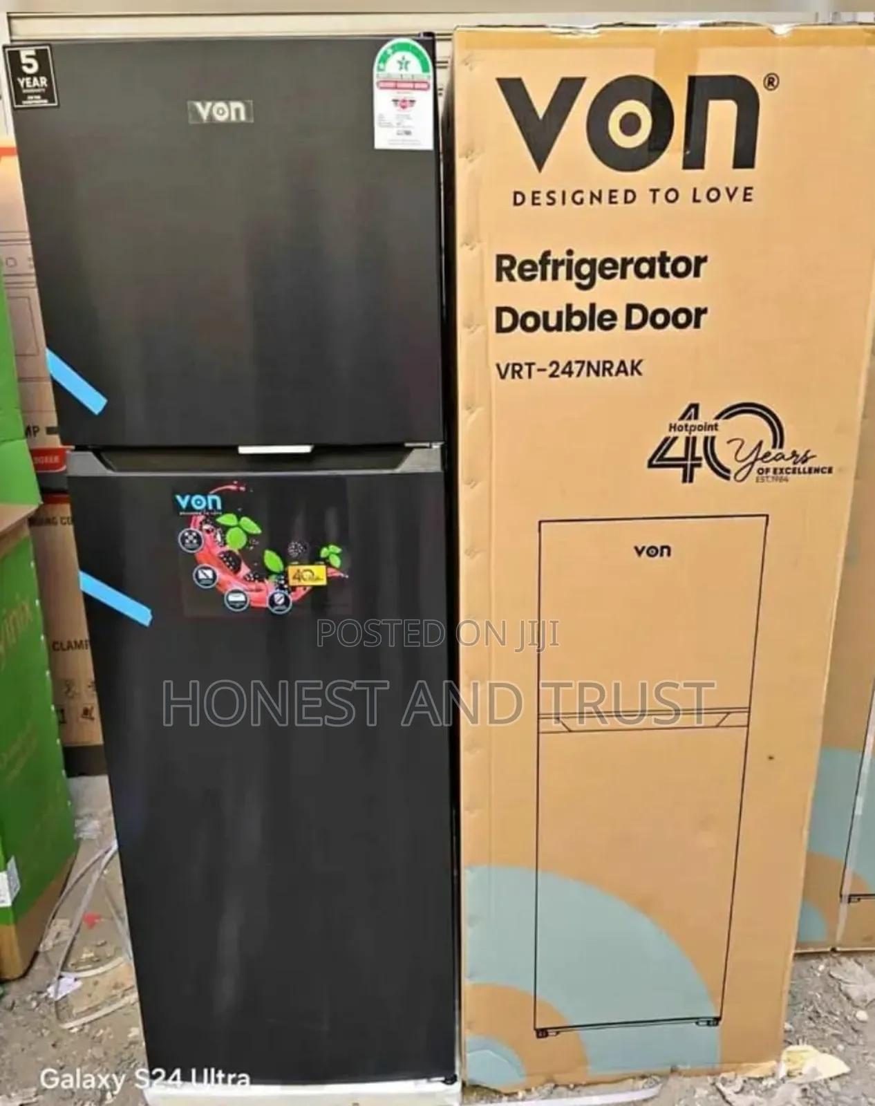 247 Litres Von Fridge