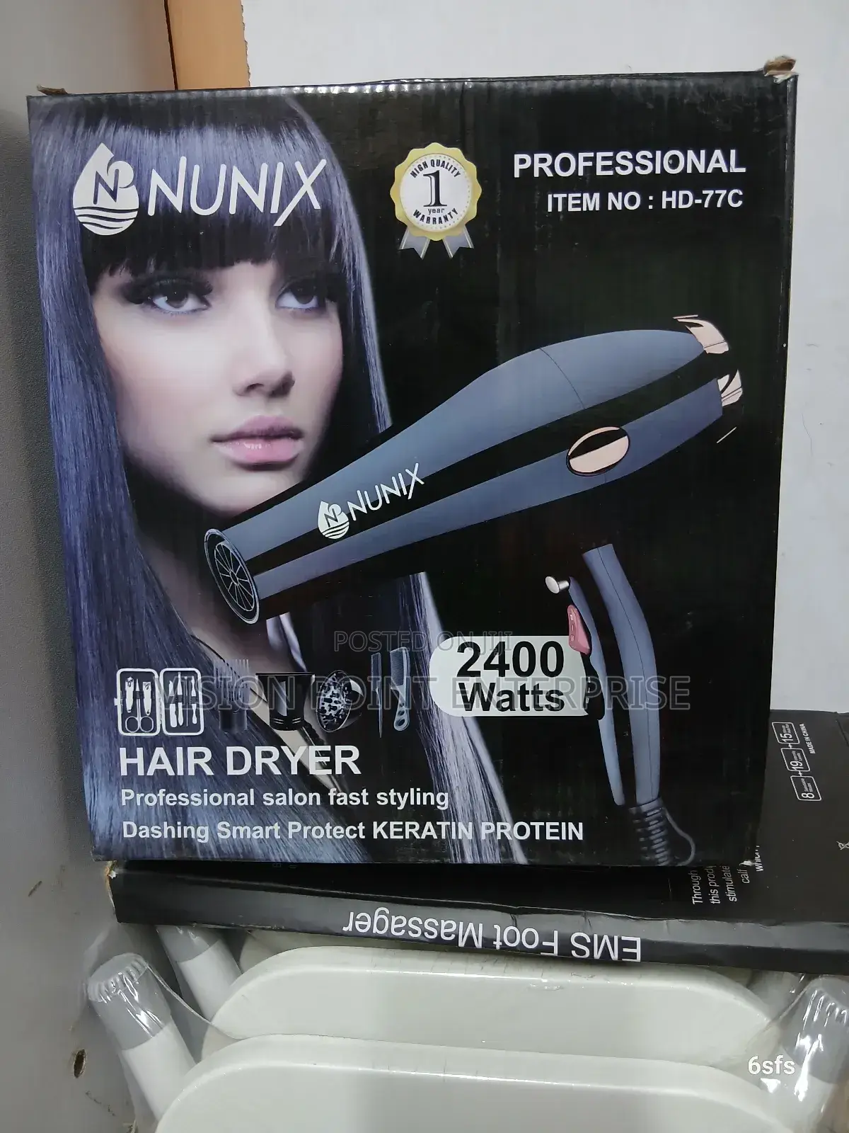 Nunix Hair Dryer 2400 Wats