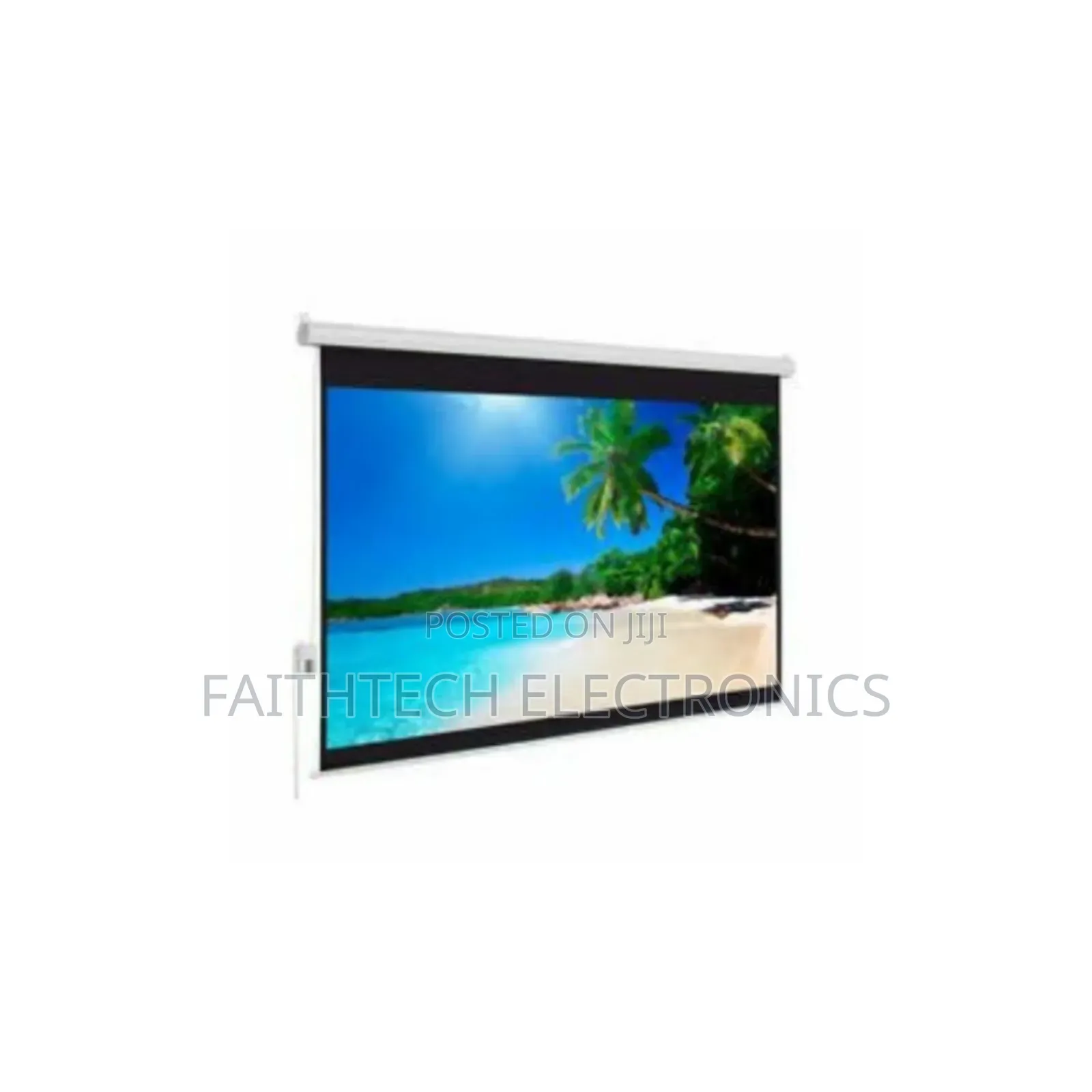 Automatic Roll-Down Projector Screen 180 Cm