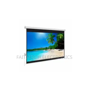 Automatic Roll-Down Projector Screen 180 Cm