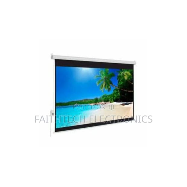 Automatic Roll-Down Projector Screen 180 Cm