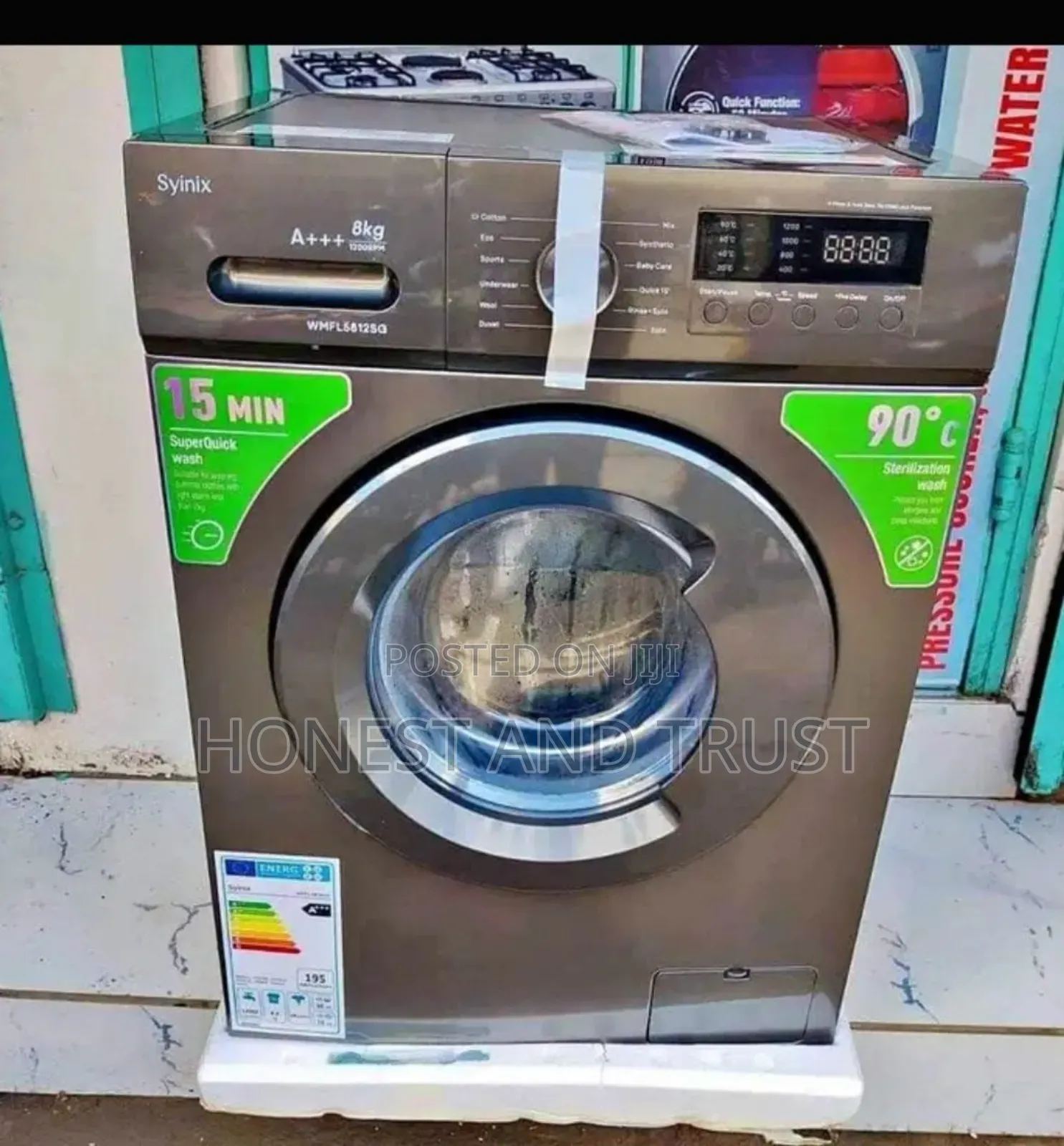 Syinix 8 KGS Front Load Washing Machine
