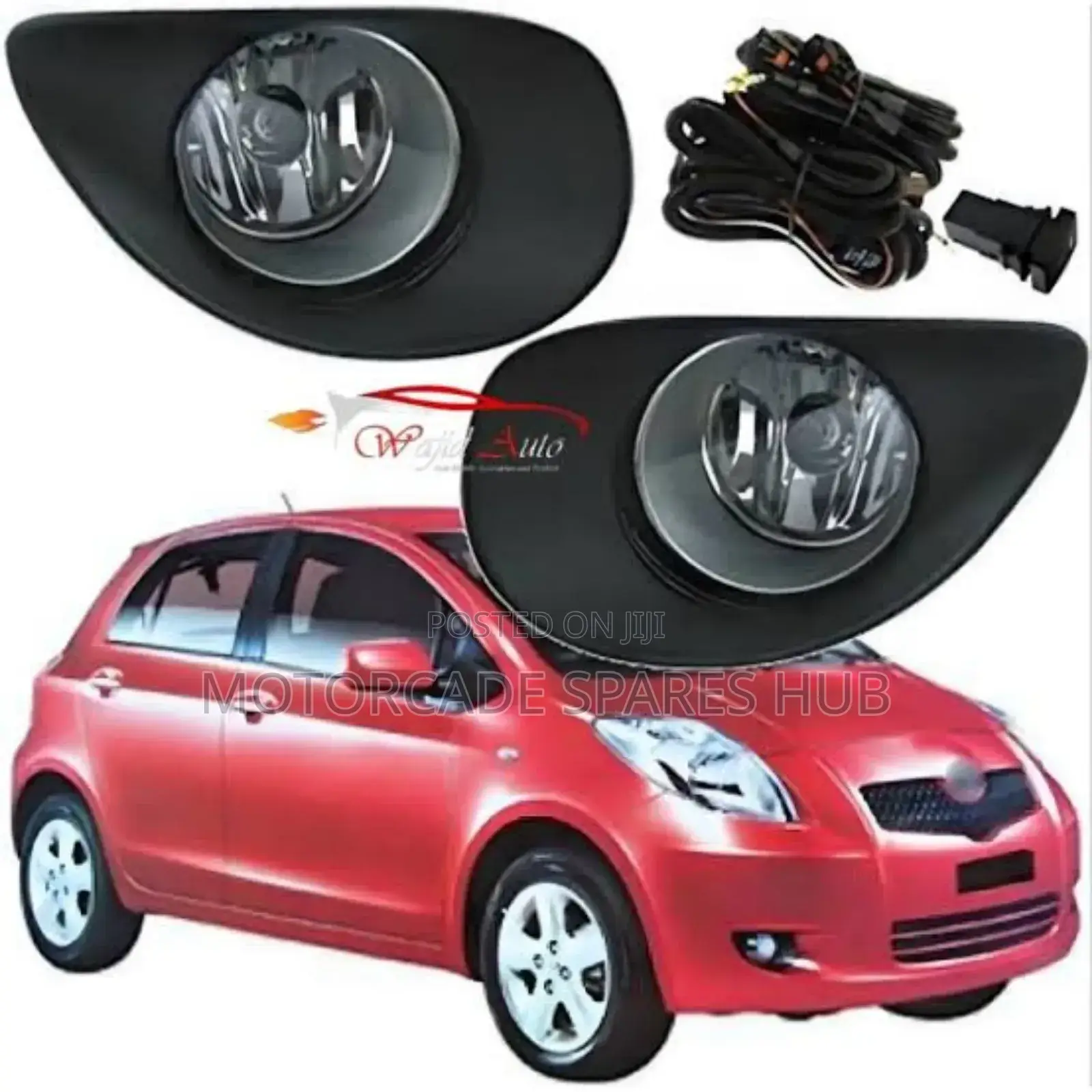 Toyota Vitz 2005/2006 Fog Lights With Covers Set
