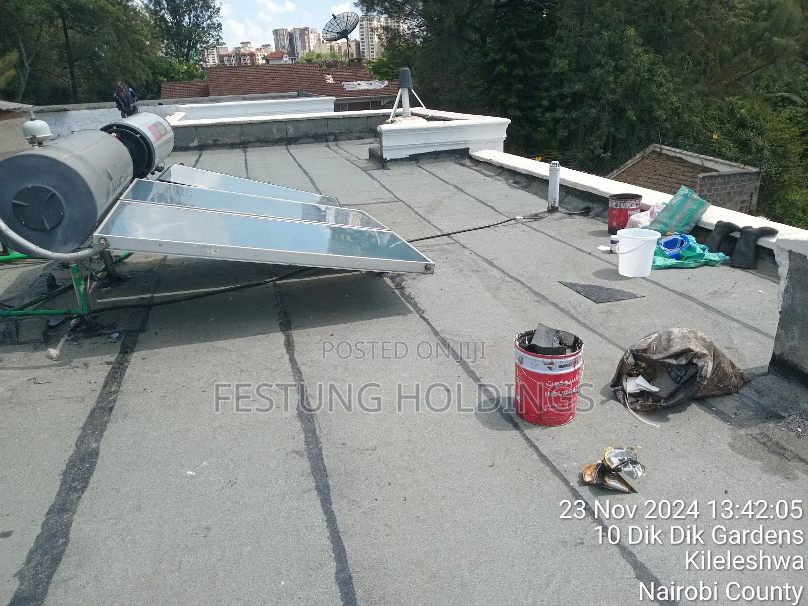 Flat Roof App Membrane Waterproofing Solution