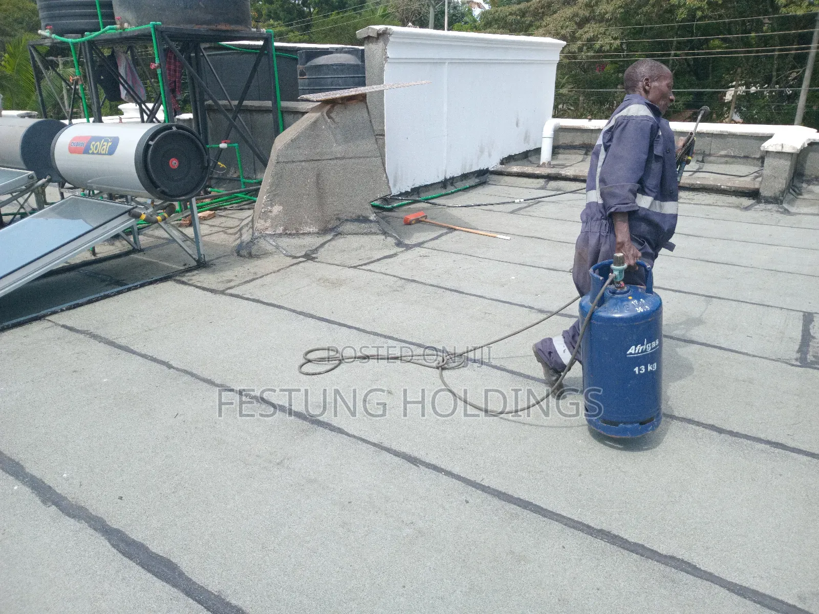 Flat Roof App Membrane Waterproofing Solution