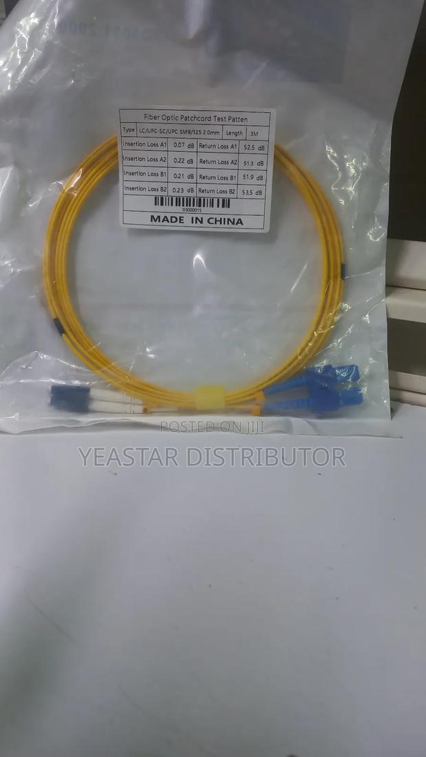 Fibre Optic Patchcord Lc/Upc_sc/Ups Sm 3 Meter Duplex