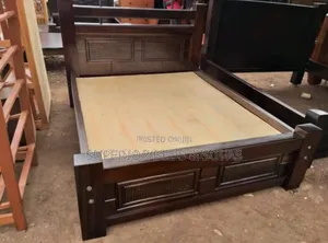 5x6 Hardwood Bed With Sideboxes on Flash Sale