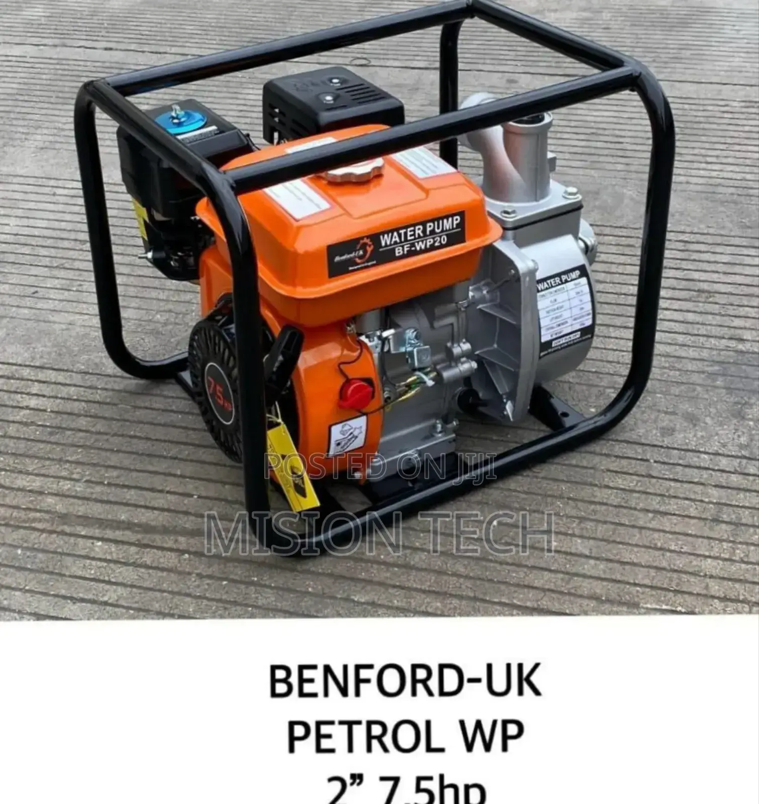 Benford-Uk 2" 7.5hp Petrol Water Pump. 