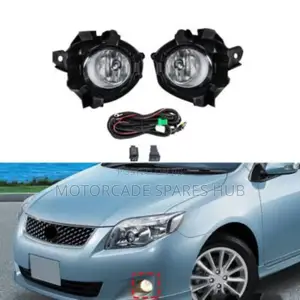 Toyota Fielder 2010/2011 Fog Lights With Covers Holders Set