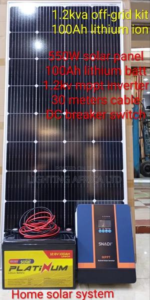 1.2kva Off-Grid System - 100ah Lithium Battery - (2)500w Solar Panels. - thumbnail 2
