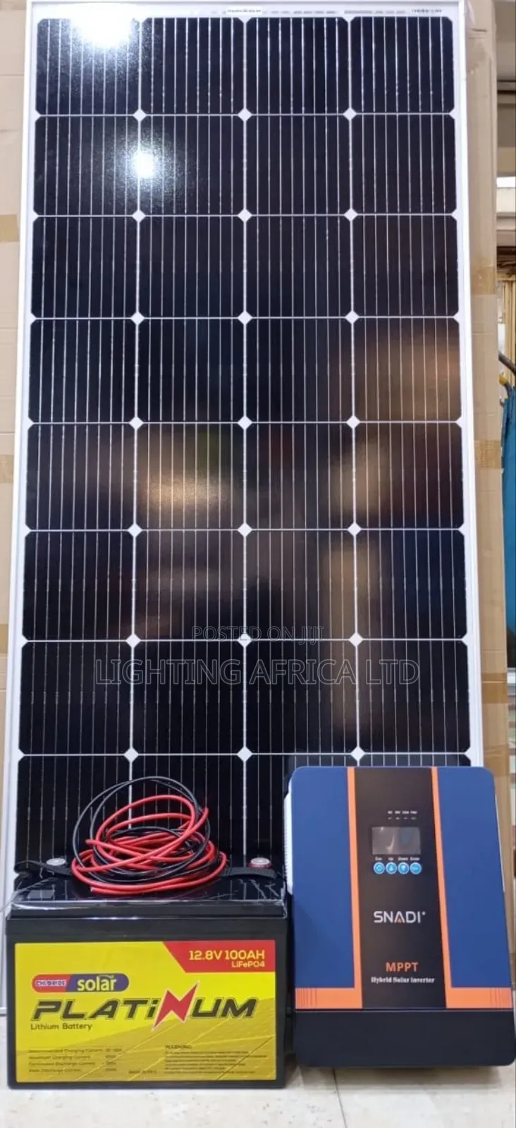 1.2kva Off-Grid System - 100ah Lithium Battery - (2)500w Solar Panels.