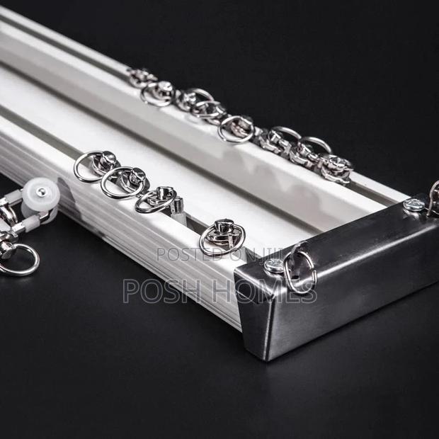 Support Straight Curtain Rails Double