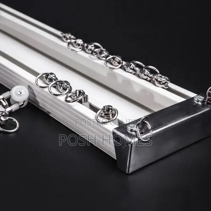 Support Straight Curtain Rails Double