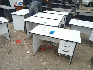 New White and Black Slip Desk Available