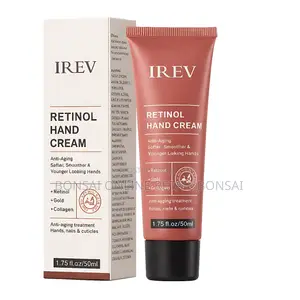Retinol Hand Cream With Gold Collage, Anti-Aging Treatment for Hands