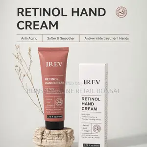 Retinol Hand Cream With Gold Collage, Anti-Aging Treatment for Hands