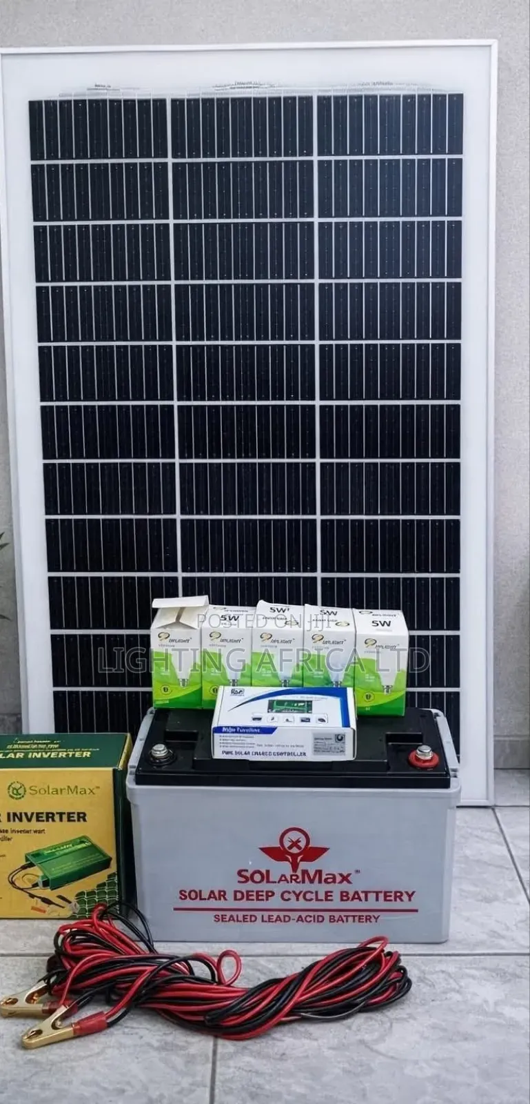 Best Quality 200 Watts Home Solar Package Complete Free 4 Dc Bulbs