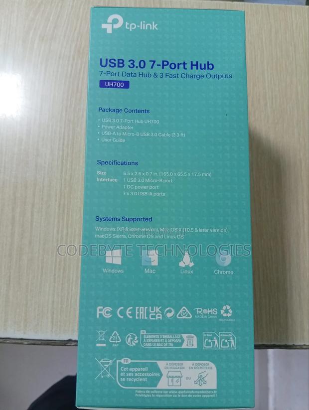 Tp-Link Usb 3.0 7-Port Hub - Tl-Uh700 Hub - thumbnail 4