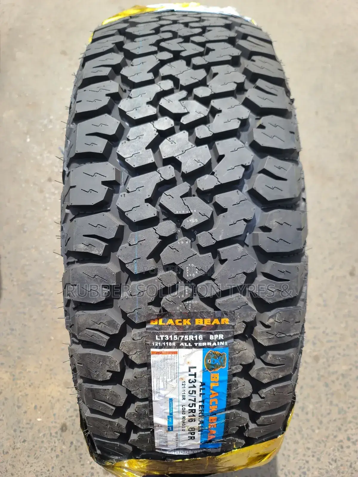 315 /75 R16 Blackbear Tyres All-Terrain Lt 8pr