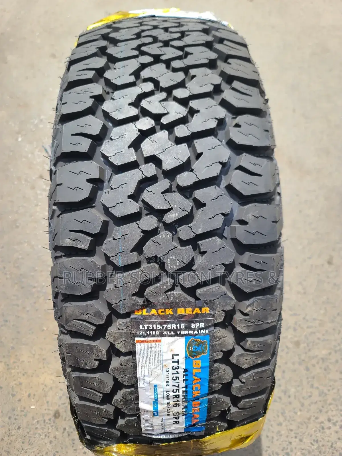315 /75 R16 Blackbear Tyres All-Terrain Lt 8pr