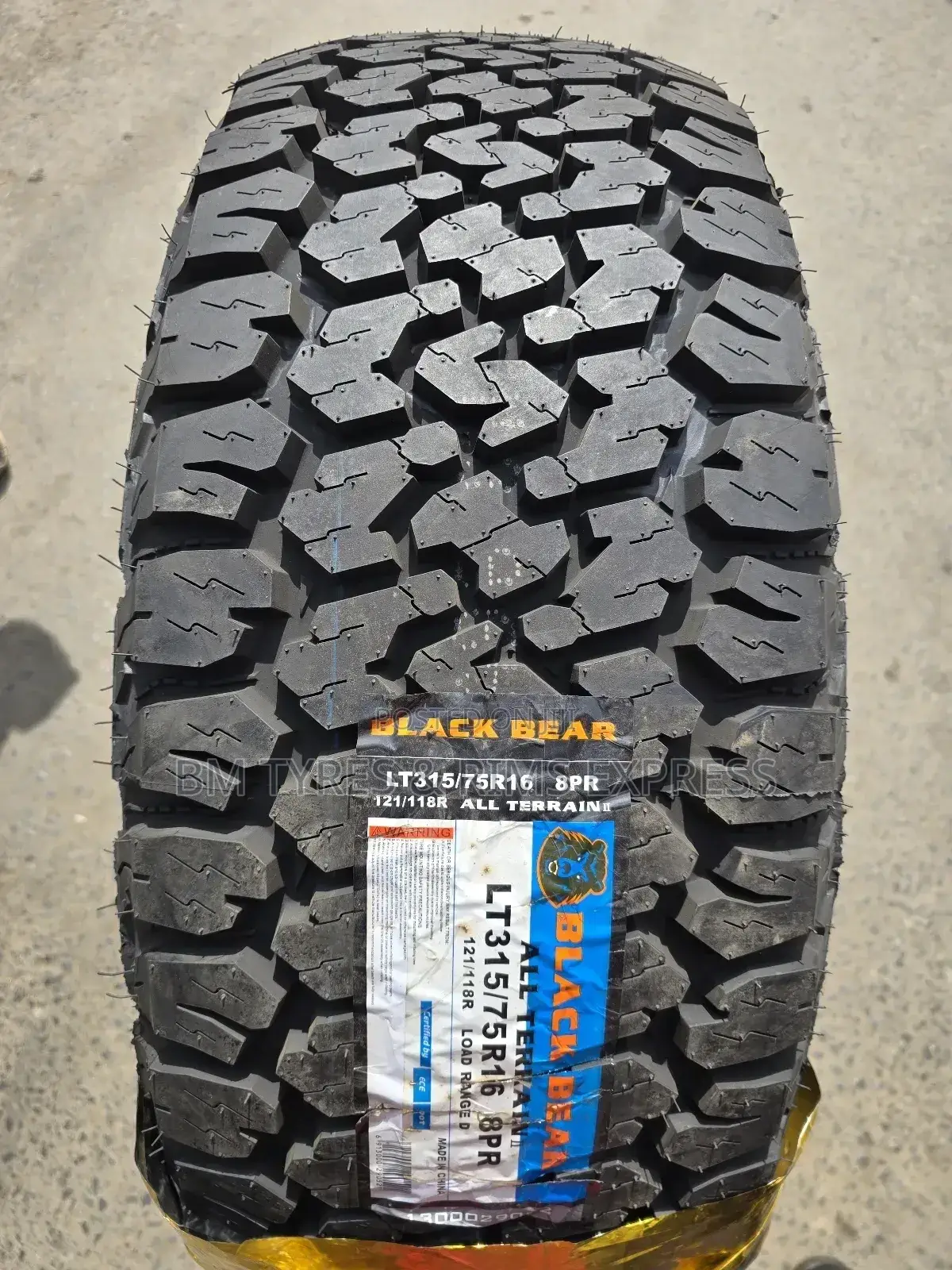315 /75 R16 Black Bear Tyres (All Terrein)