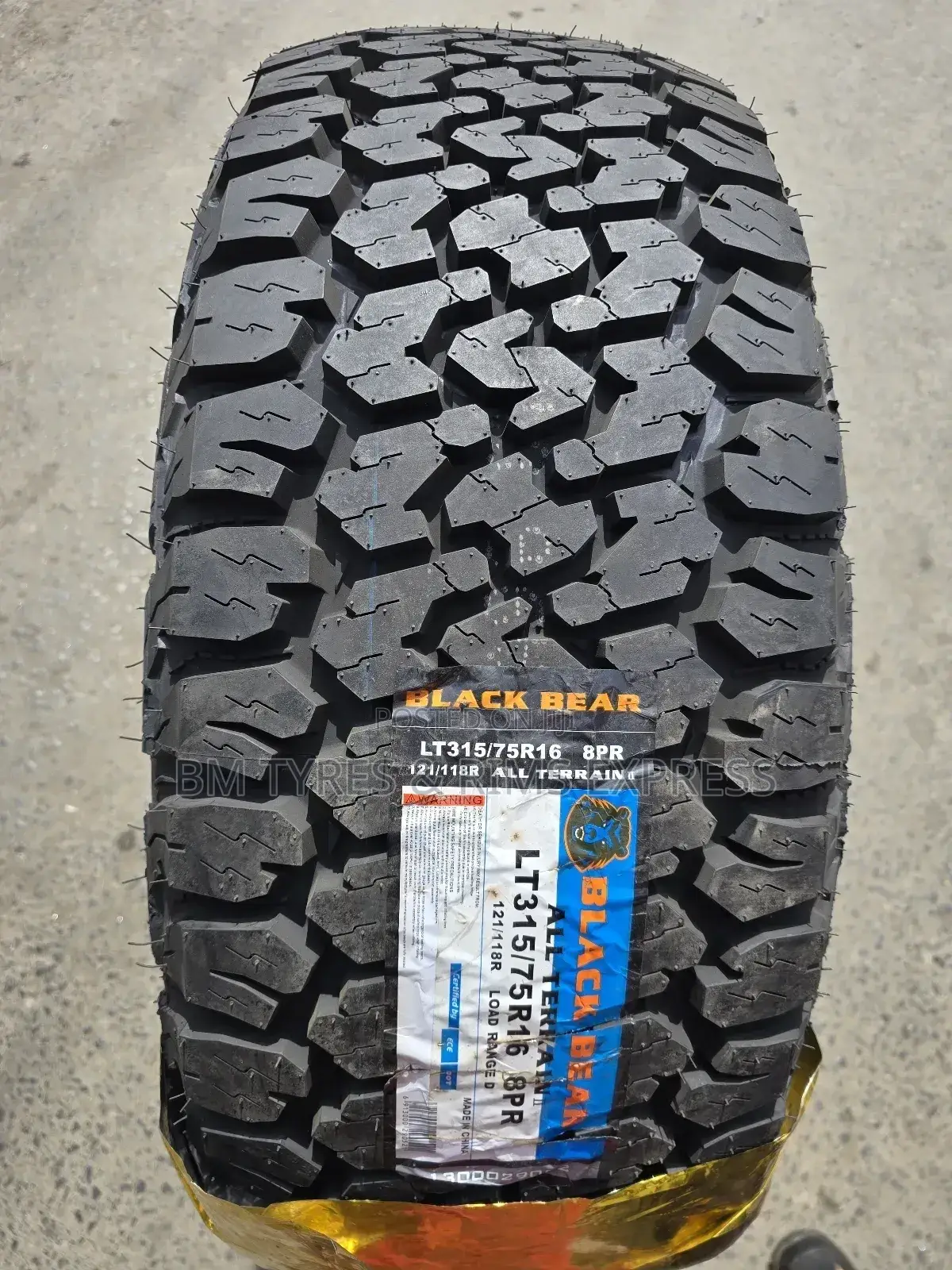 315 /75 R16 Black Bear Tyres (All Terrein)