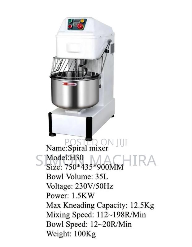 Commercial 35kg Spiral Mixer - thumbnail 4