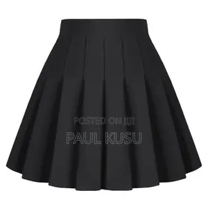 Stylish Black Pleated Tennis Skirt - Colours: Black White Navy Pink