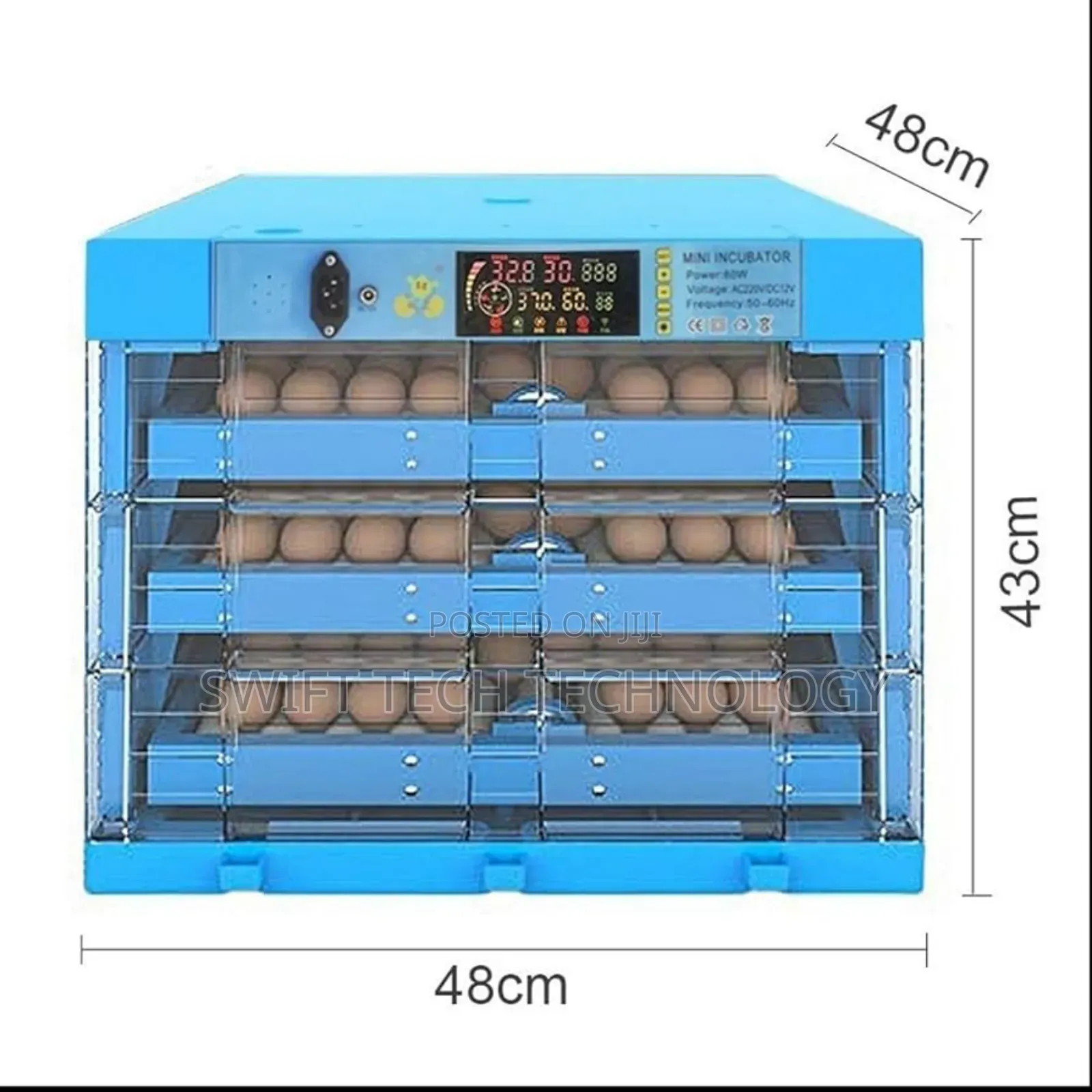 Egg Incubator 192 Eggs With Automatic Roller