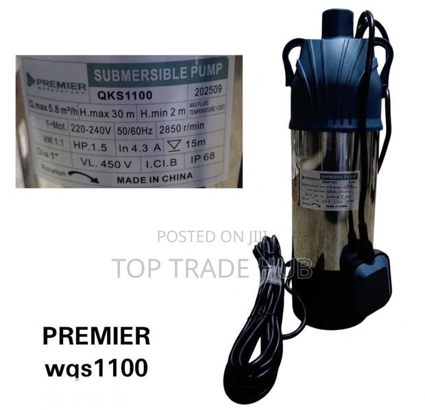 Premier Qks1100 Shallow Well Submersible Water Pump 1.5hp 30m Head