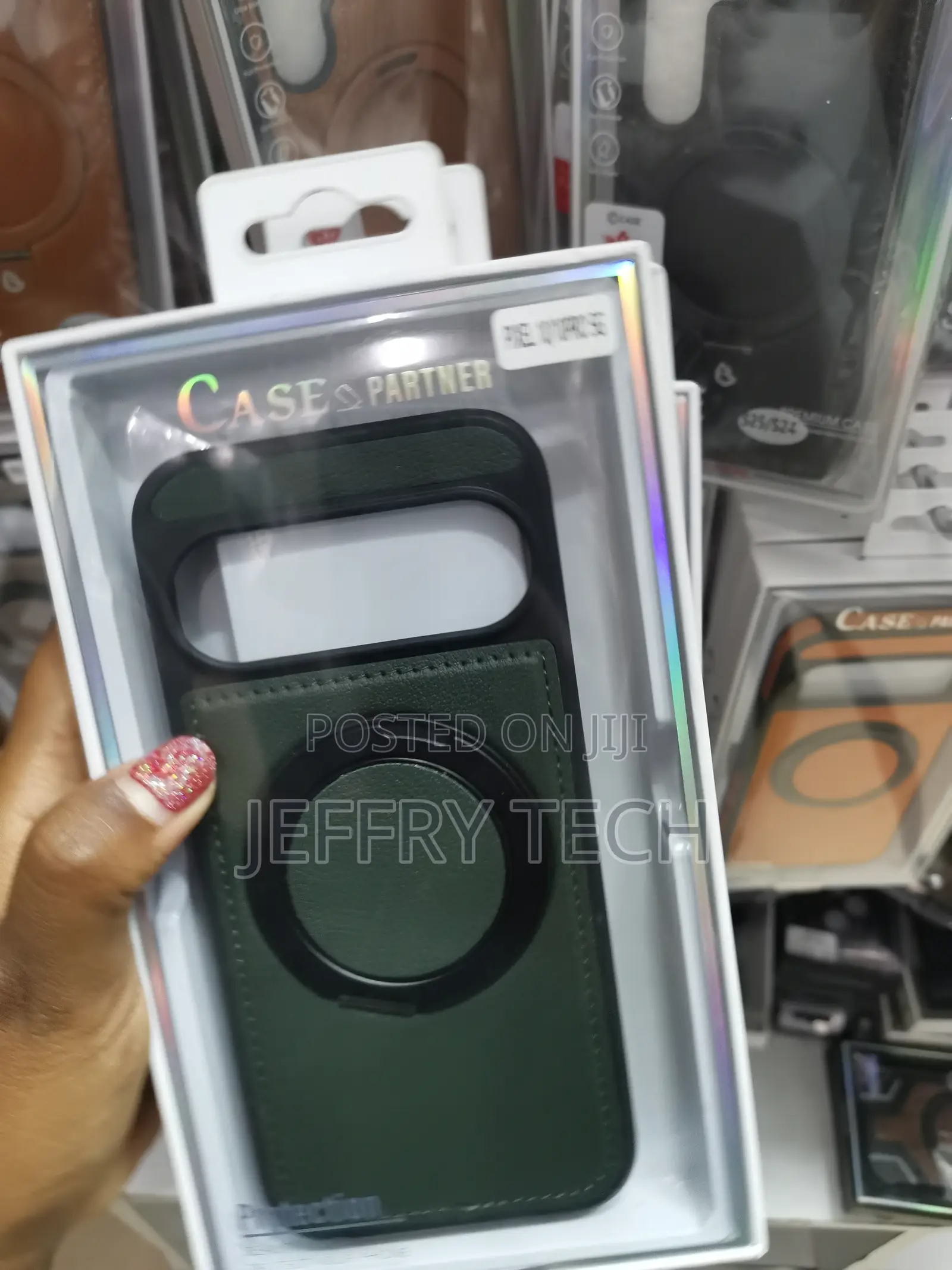 Mwaxe Google Pixel 10 /10 Pro Leather Back Case With Invisible Stand