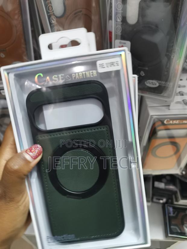 Mwaxe Google Pixel 10 /10 Pro Leather Back Case With Invisible Stand - main view