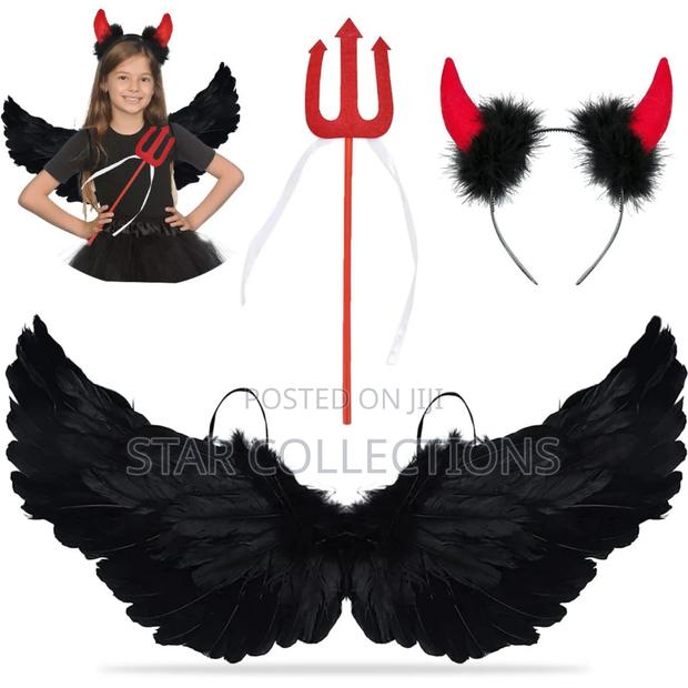 Small Black Angel Wing Set - thumbnail 2
