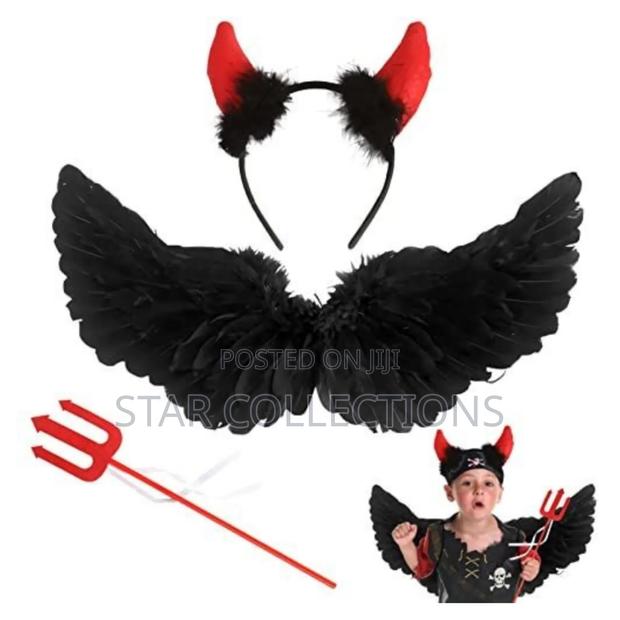 Small Black Angel Wing Set - thumbnail 3