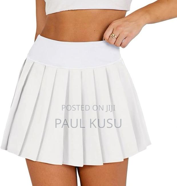 White Pleated Tennis Skirt Available in Several Sizes and Colours - main view